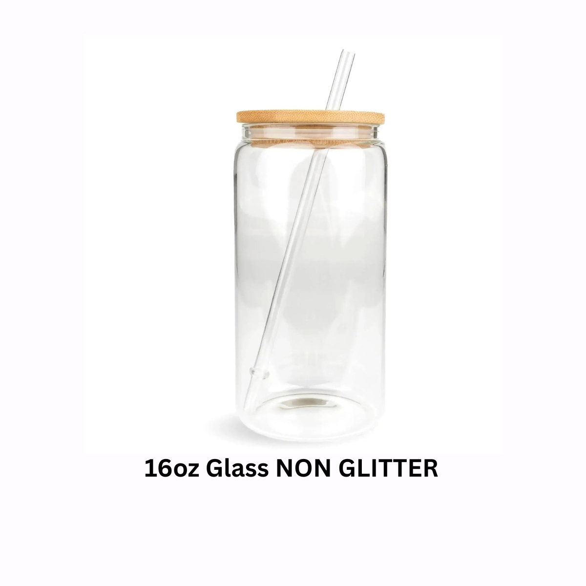 16oz Glass NON GLITTER