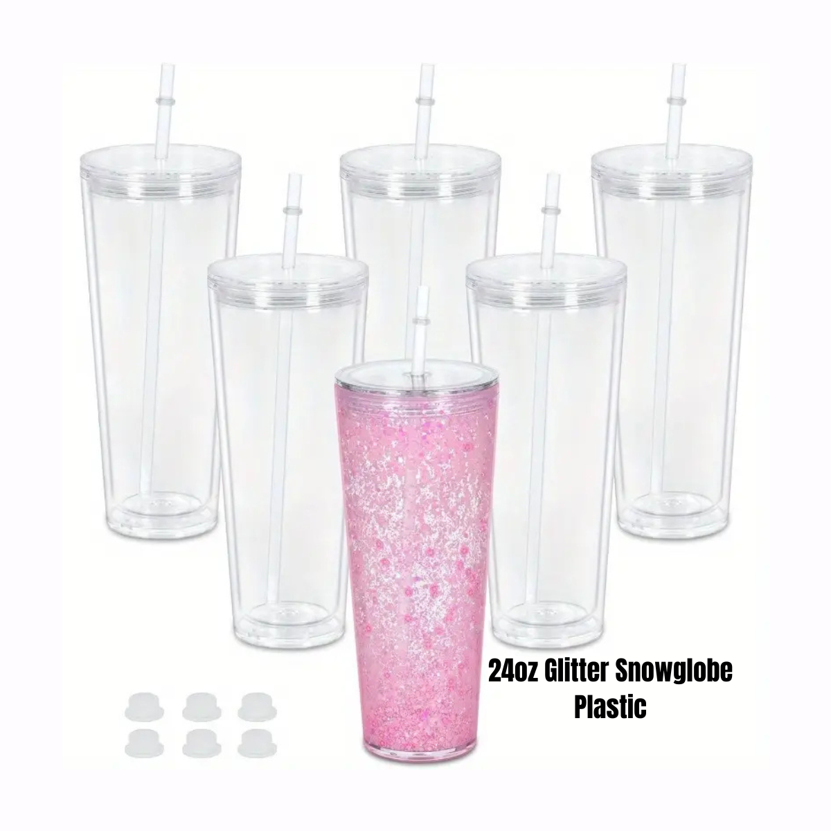 24oz Plastic Snowglobe