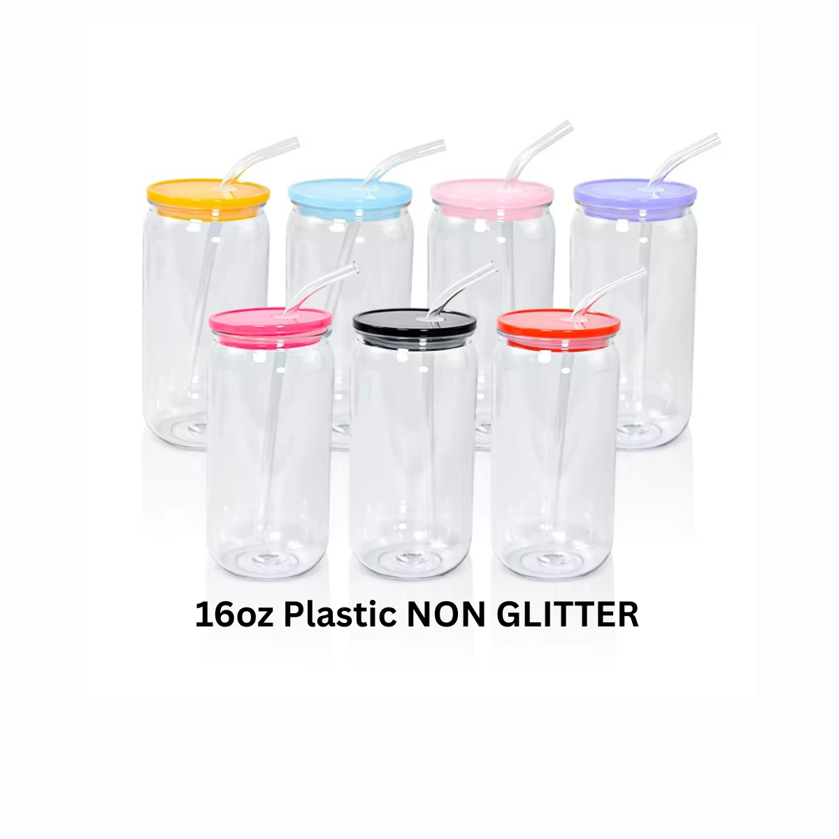 16oz Plastic NON GLITTER