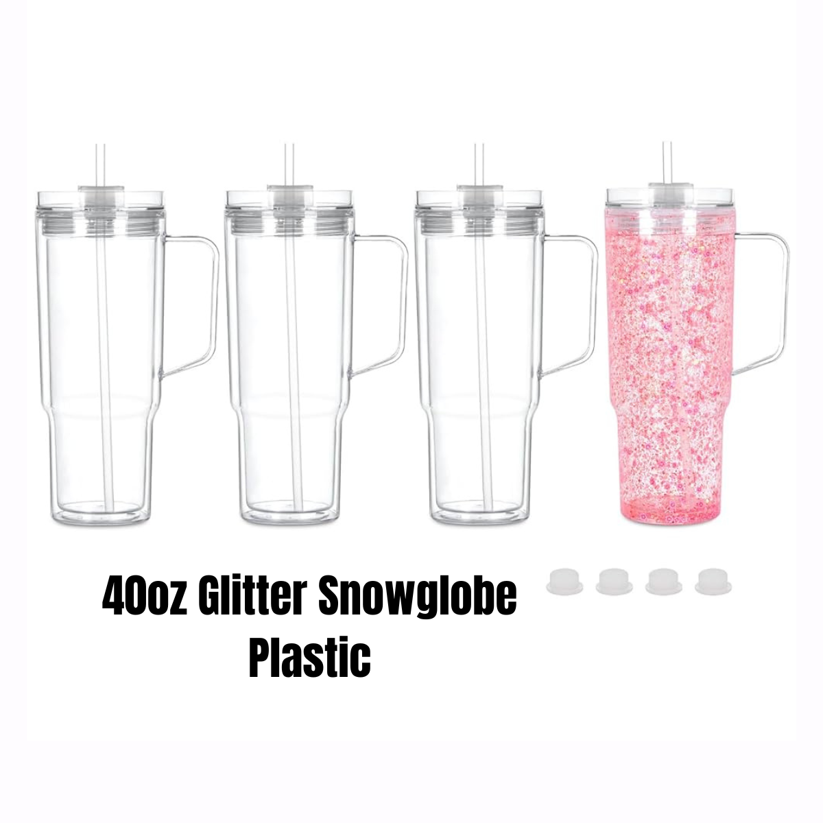 40oz Plastic Snowglobe