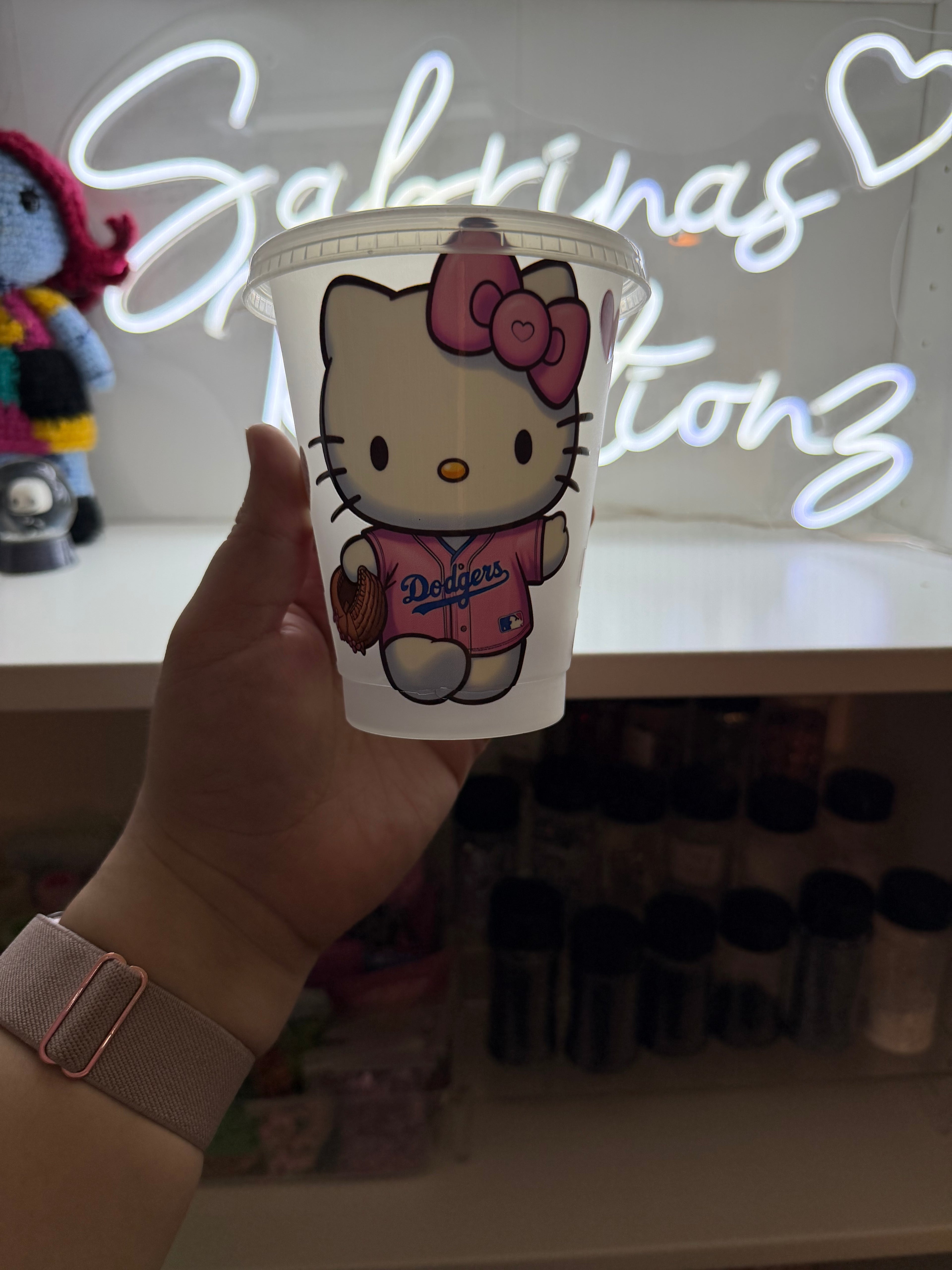 kids plastic cold cup 16oz hk dodgers