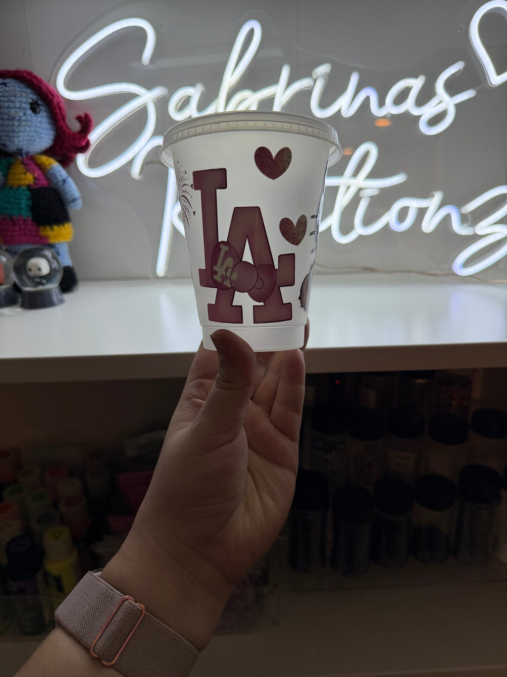 kids plastic cold cup 16oz hk dodgers