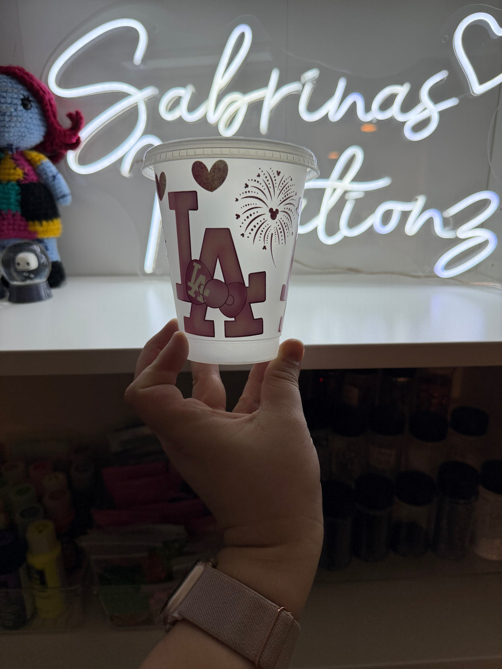 kids plastic cold cup 16oz hk dodgers