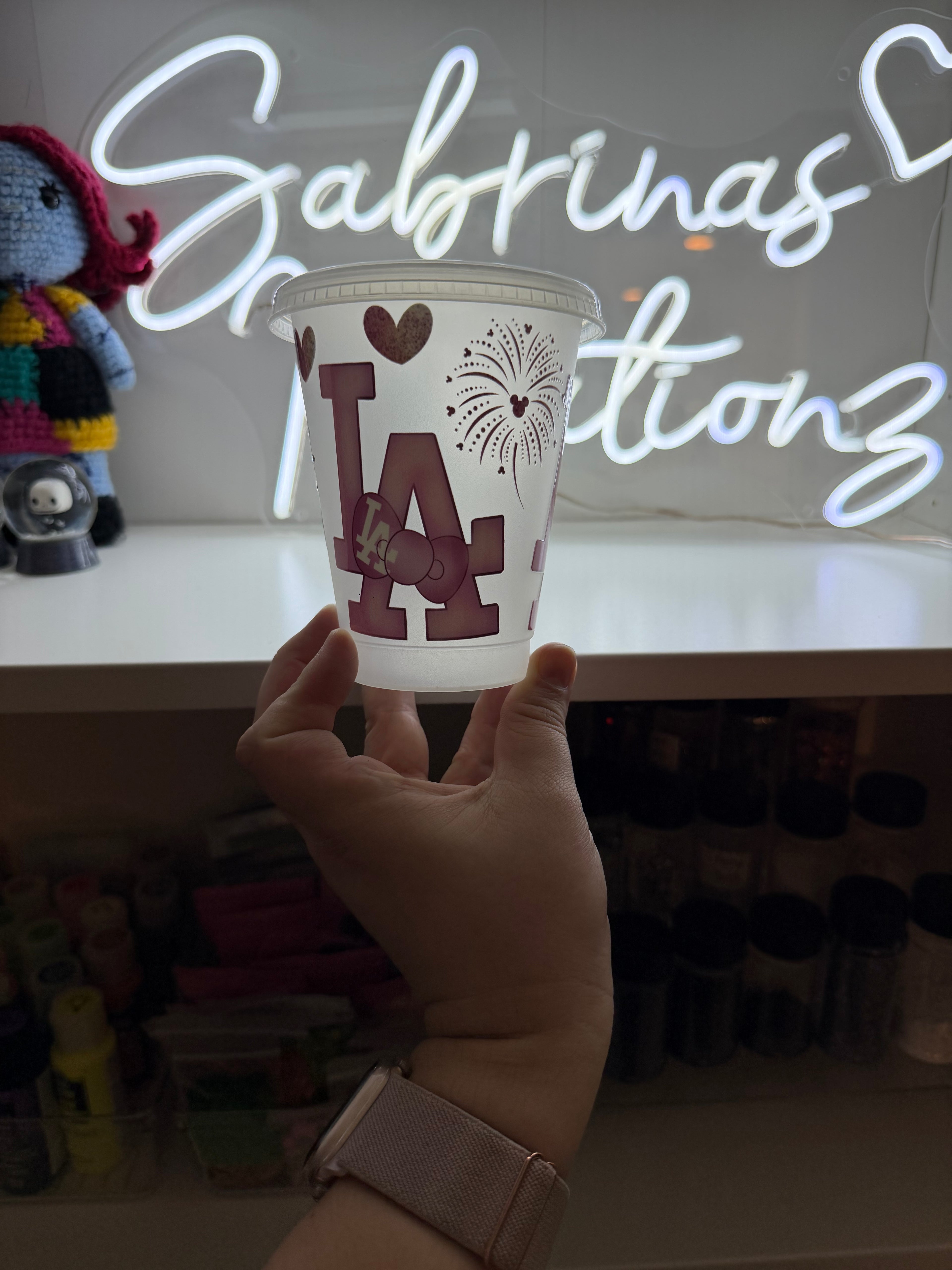 kids plastic cold cup 16oz hk dodgers