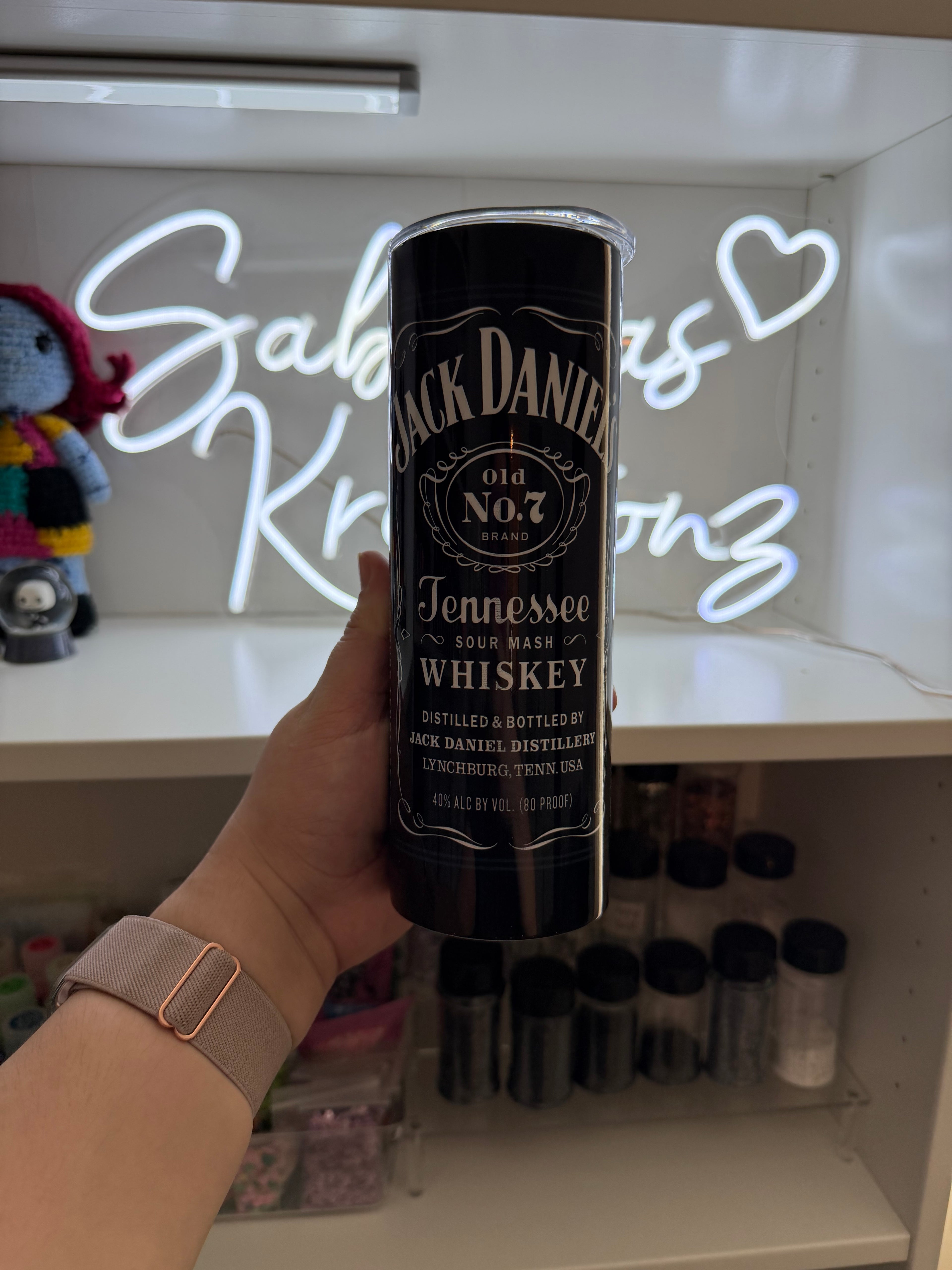 25oz stainless steel tumbler daniels