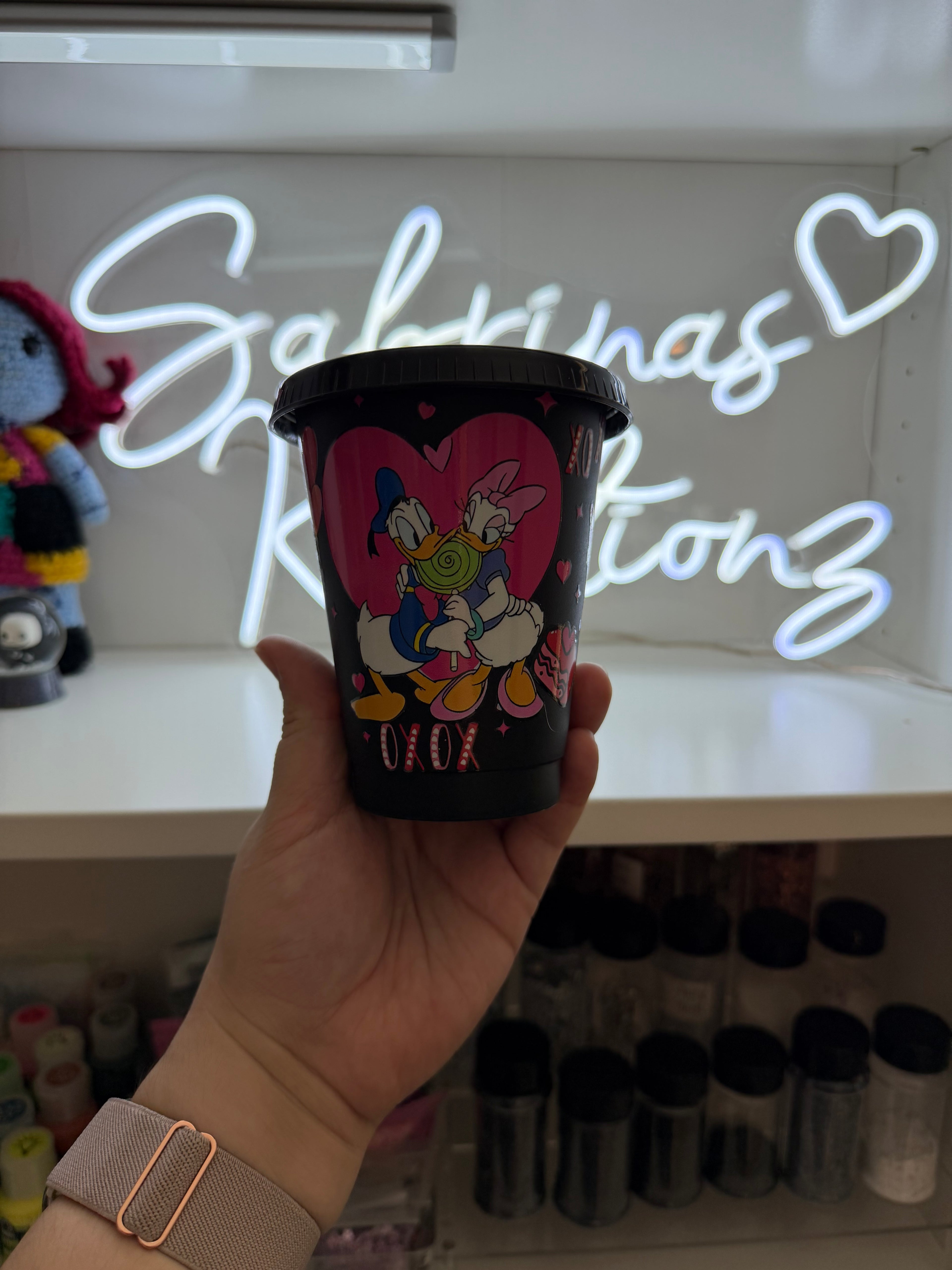 kids plastic cold cup 16oz ducks