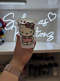 kids plastic cold cup 16oz hk hearts