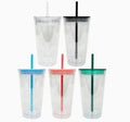 16oz Snow Globe Acrylic Taper